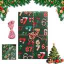 4 x Virularty 67 Christmas Wrapping Paper, 67 Meme Wrapping Paper, Gift Wrap Paper for Xmas, Party, Wrap Your Presents in Holiday Fun (A)