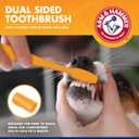 Arm & Hammer for Pets Tartar Control Dog Dental Kit, Enzymatic Toothpaste with Toothbrush and Fingerbrush, Baking Soda Formula Reduces Plaque and Tartar, Safe for Puppies, Beef Flavor, 3-Piece