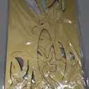 Oh Baby Sign for Backdrop, Large Wooden Baby Shower Sign Gold Letters Party Banner for Boy/Girl Decorations Backdrop Party