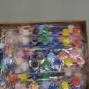 24 Pack Mini Acrylic Paint Set, 12 Colors Washable Acrylic Paint Strips with 48Pcs Painting Brushes for Kids&Adults Paint, 336 PCS Kids Painting Kit for Birthday Party Favor, Classroom, Art Gift