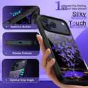 DOMAVER for iPhone 17 Pro Max Case, Butterfly Starlight Pattern [Military-Grade Protection] Women Girl Anti-Slip Shockproof Bumper Phone Cases for iPhone 17 Pro Max 6.9inch, Black/Purple