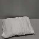 Toddler Pillow with Pillowcase - 13x18 My Little Dreamy Kids Travel Bed Pillows for Sleeping, Organic Cotton Small Pillowcase, Soft & Breathable, Machine Washable, Toddlers 2-5 Years Old (Soft White)