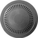 30cm Korean BBQ Grill Pan Iron Anti Stick, Round Stovetop Barbecue Grill Pan for Home Indoor Outdoor Cooking with Fluted Oil Tray Design