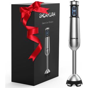 1000W Powerful Immersion Blender handheld, 2025 New Update Hand Blender with 25-Speed, Scratch-Resistant Hand Mixer with Heavy-Duty Copper Brushless Motor and Gift Box