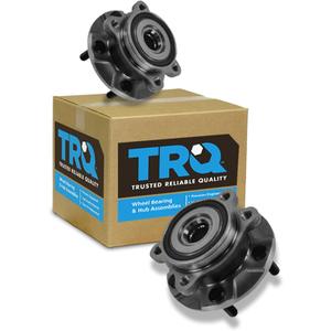 TRQ Front Driver and Passenger Side Wheel Bearing and Hub Assembly Set 2 Piece Compatible with 13-18 Toyota RAV4 06-12 RAV4 V6 3.5L 11-16 Scion tC Manual Transmission 16-20 Toyota Mirai