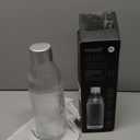 Mysoda Glass Carbonating Bottle 1L Silver - Compatible Only With MySoda Glassy Sparkling Water Maker - Quick-Lock Reusable Bottle - Lid and Base Made of Aluminium - BPA Free