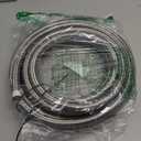 8AN 20Feet Stainless Steel Nylon Braided Fuel Line Hose Oil Gas Hose Oil Line Hose Silver