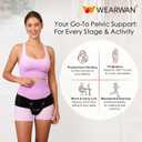 Pelvic Support Belt for Pregnancy & Postpartum - Prolapse Support for Women - Vulvar Varicosities Support(L/XL) (Black)