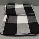 Black and White Outdoor Rug 3'x5'Buffalo Plaid Checkered Front Porch Rug Machine Washable Farmhouse Front Door Mat Outdoor for Front Hello Welcome Mat,Bedroom,Entryway,Patio