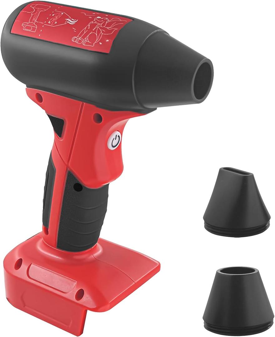 Mini Jet Dry Blower Turbo Fan for Milwaukee 18V for M18 Battery, 130000RPM Adjustable Wind Speed Cordless Portable Handheld Blowers for Car, Leaf Blower, Cleaning, Camping (Battery not Included)