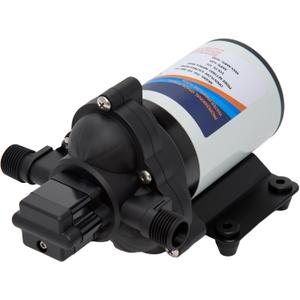 12 Volt Sprayer Pump, Soft Wash Pump, 2.5GPM 60PSI, 8 Amps, Chemical and Corrosion Resistant, Compatible with Roundup, Pressure Switch and Self-Priming for Agricultural Spraying
