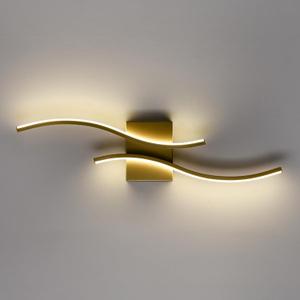 Modern Led Sconce Wall Lighting Indoor 24" Minimalist Gold Wall Sconce Hardwire Wall Light for Small Space Bathroom Hallway Staircase Entryway