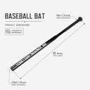 Baseball Bat, Baseball Bat Used for Baseball, Alloy Steel, with Carrying Bag, Home/Car/Self Defense, Batting Practice, 25"