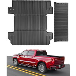 CreekT® Bed Mat & Tailgate Mat for Chevy Silverado for GMC Sierra 1500 2019-2026 (6.6FT Bed Only), Heavy Duty All-Weather Truck Accessories (Not Fit Multipro Tailgate/Drop-in Liners/CarbonPro Bed)