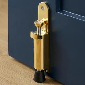 Elfhloo Kickdown Door Stopper, Foot-Operated, for Gaps Under 30mm, 1-Pack