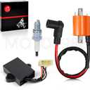 Ignition Coil & Ignitor CDI Box and Spark Plug For Yamaha Gas Golf Cart G9 1991-1995 OEM 99999-02368-00 J38-82310-20-00