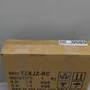 MaxSmeo Drink Table, Small Side Table for Small Spaces, Modern Round End Table with Fluted Wood Leg, Rustic Brown