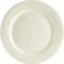 CAC China GAD-21 Garden State 12-Inch Bone White Porcelain Plate, Box of 12
