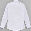 Boys Dress Shirts Long Sleeve, Boys Button Down Shirt Wrinkle-Free for Formal & Casual (Not Tie) (White)