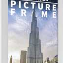 Poster Palooza 4x8 Inch Frame White Solid Pine Wood Frame | UV Acrylic, Foam Board Backing and Hanging Hardware