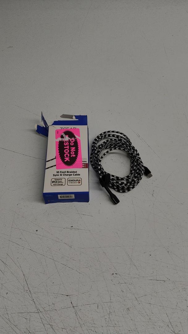 ZGEAR 10 FOOT BRAIDED SYNC & CHARGE CABLE