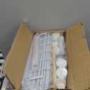 AWTATOS Shoe Rack, 6 Tier Shoe Storage Cabinet with Door, 32 Pair Shoe Organizer Shelves for Closet Hallway Bedroom Entryway, White