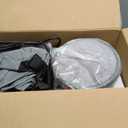 Drywall Sander with Vacuum Dust Collector,1050W 7.33A Popcorn Ceiling Removal Tool,LED Light,5 Variable Speed 1000-2100RPM,Foldable & Extendable Handle,12 Sanding Discs (Orange-black)