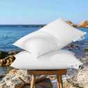 AiAngu Canadian Luxury Goose Down Pillow Queen Size - 1050 Fill Power, 600 TC Cotton Shell- Ultra Soft and Comfort Sleep Pillows - Bed Pillows for Back, Stomach, Side Sleeper(White, King(Pack of 2))