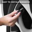 2 x Tire Valve Stem Caps for Toyota TRD Metal Car Wheel Air caps Auto Valve Stem Caps Accessories 4 Pcs Black