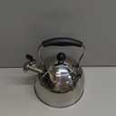 Tea Kettle, 2 Quart Stainless Steel Whistling Tea Kettle, Stovetop Whistling Teakettle Tea Pots for Stove Top with Ergonomic Folding Handle, Small Teapot, Water boiler for Tea, Coffee (Silver)
