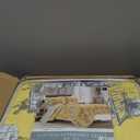 Lush Decor French Country Toile Reversible Cotton Quilt King Size 3 Piece Set Yellow & Gray - Vintage Bedding Set King Quilt - Yellow Quilts