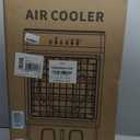 Swamp Cooler Air Conditioner, 4000 CFM Evaporative Air Cooler with 8-Gal Water Tank, 4 Modes, 3 Speeds, Remote, 12H Timer, Dry Burn Protection, Portable Windowless AC for Bedroom, Home, Office