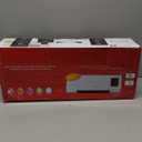 Wall Heater, Electric Space Heater for Bedroom 1400W Electric Heater, LED Display, Adjustable Thermostat, Timer, Safety Protection, Quiet Fan-less Design