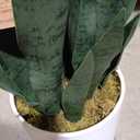 23" Sansevieria Artificial Plant in Ceramic Pot, Small Indoor Plant, Artificial Snake Plant, Artificial Plants Like Real, Perfect for Bathroom, Bedroom, Home, Office Decoration