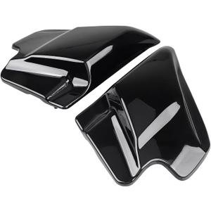 SHMT ABS Left Right Side Cover Panel Vivid Black for Harley Touring Street Glide FLHX Electra Glide FLHT Road Glide FLTR Road King FLHR 1997-2007