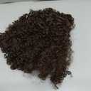 Brown Curly Wigs for Black Woman Glueless Synthetic Lace Front Wig with Pre Cut HD Lace Hairline 12 Inch Beginner Friendly Bob Wig Easy to Wear and Go for Daily Use