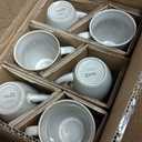 GBHOME Ceramic Coffee Mugs Set of 6, 12oz Stoneware Coffee Mugs Set For Dad Mom Women MEN, Lightweight Coffee Cups for Latte/Tea/Beer/Hot Cocoa, Dishwasher & Microwave Safe