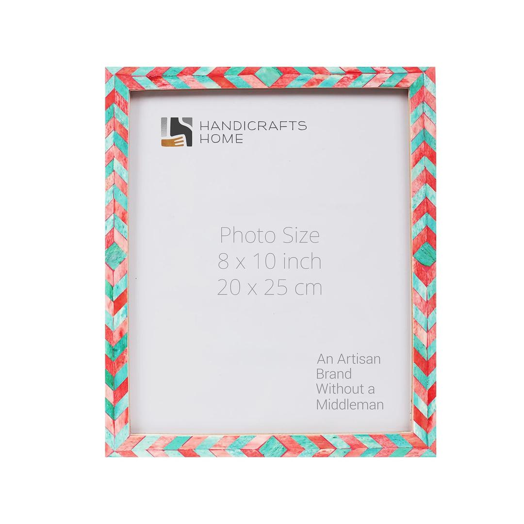 Handicrafts Home 8x10 Picture Frames - Vintage Style Wall Hanging & Desk Decor - Farmhouse Photo Frames Ideal for Living Room Office & Home Decor Large Picture Frame for Diploma & Wall Decor, 