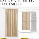 NICETOWN Blackout Room Darkening Curtains - Home Decoration Light & Noise Reducing Thermal Insulated Window Draperies with Rod Pocket Top (Biscotti Beige, Set of 2, 42 inches Wide x 36 inches Long)