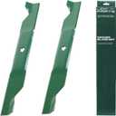UDC Parts 405380 Husqvarna 46 Inch Mower Blades YTH22V46 Husqvarna Z246 532405380 RZ 4623 YTH 22V46 YTH20K46 YTH21K46 YTH22K46 YTA22V46 Craftsman Replace 594892801 / Medium Lift 2 Pack