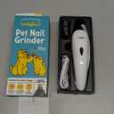 LuckyTail Pet Nail Grinder for Dogs and Cats - Super Quiet and Low Vibration Electric Dog Nail Grinder with 2 LED Lights - USB Rechargeable and Cordless - 2 Speeds - Small to Large Pets