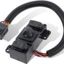 GoaMotors F65Z14A701AA Front Power Seat Switch Left Driver Seat Compatible with Ford F150 F250 F350 F450 F550 E150 E250 E350 E450 Expedition Explorer Mountaineer Replaces F3UZ14A701A F7UZ14A701AA