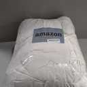 TOPGREEN Organic Feather Down Comforter King Size, Luxury Extra-Fluffy Duvet Insert, All Season Bed Comforter with Ultra-Soft Organic Cotton Case (106x90 Inch, Ivory White)