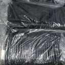 300PCS Black Sushi Trays with Lids Plastic Sushi Containers Disposable Sushi Box (XL)