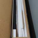 Cat Litter Box Enclosure, Hidden Litter Box Cabinet Furniture with Bell, Indoor Cats House, Farmhouse Style, 31.5 x 19.7 x 20.9Inches, for Hallway, Bedroom, Rustic Brown and White CB82414X