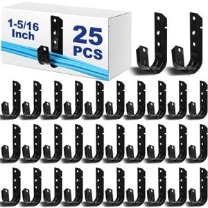Zonon 25 Pcs J Hooks for Cable Management Hanging Cable Support J Hooks (1-5/16 Inch)