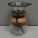 Bodum 34oz Pour Over Coffee Maker, High-Heat Borosilicate Glass with Reusable Stainless Steel Filter and Double Wall Cork Grip - Made in Portugal