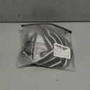 GORGLITTER Women's 2 Piece Striped Swimsuit Strapless Bandeau High Waisted Thong Bikini Set Bathing Suit Black Striped Small