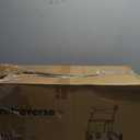 Aliseniors Upright Walker for Seniors - Big Stand Up Walker with Wide Seat, Foldable 4 Wheel All-Terrain Rolling Walker, Adjustable Armrests, 300lbs, Improves Posture & Reduces Back Strain