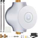 Smart Instant Hot Water Recirculating Pump System NSF/ANSI 61 & 372 for Tanked, Tankless Water Heater 3 speed Bulit-in Thermostat Recirculating Pump for Water Heater Extremely Quiet HBS24-12